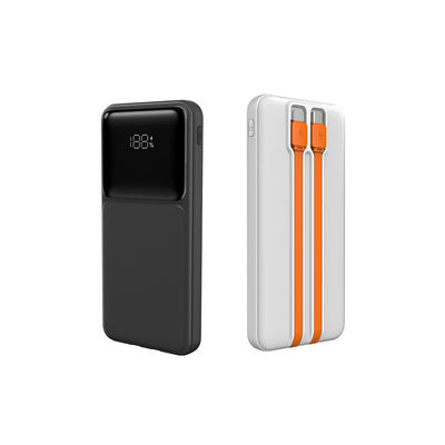 10000mah Powerbank με ενσωματωμένο καλώδιο Power Bank με ενσωματωμένο καλώδιο USB C