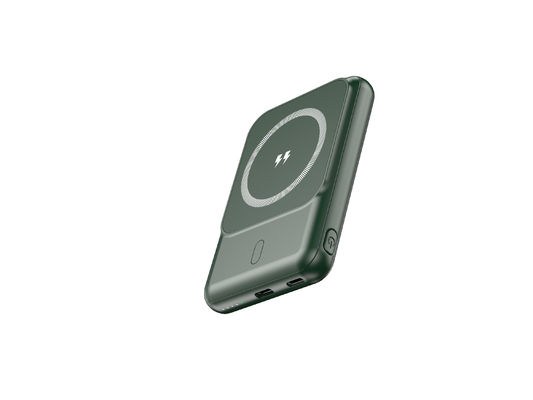 Ασύρματος μαγνήτης 5000mah Τράπεζα ισχύος 5W/7.5W φόρτιση μπαταρία πολυμερούς Li για ασφαλή φορητή φόρτιση