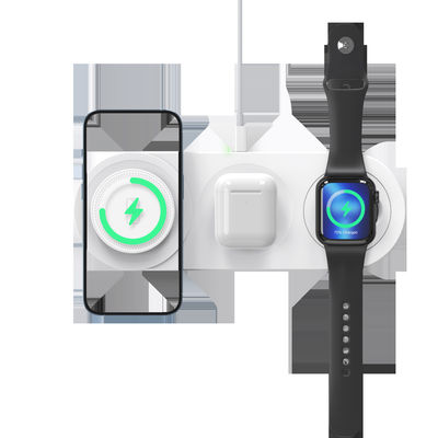 15W ελαφρύ ABS PC 3 σε 1 ασύρματη αποβάθρα φόρτισης με διασύνδεση τύπου C