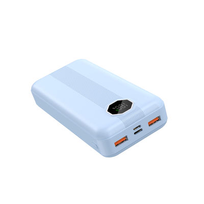 Μπλε λευκό 10000mAh PD Power Bank Μικροσυμβατό φορτιστή με 20W 22,5W ονομαστική ισχύ